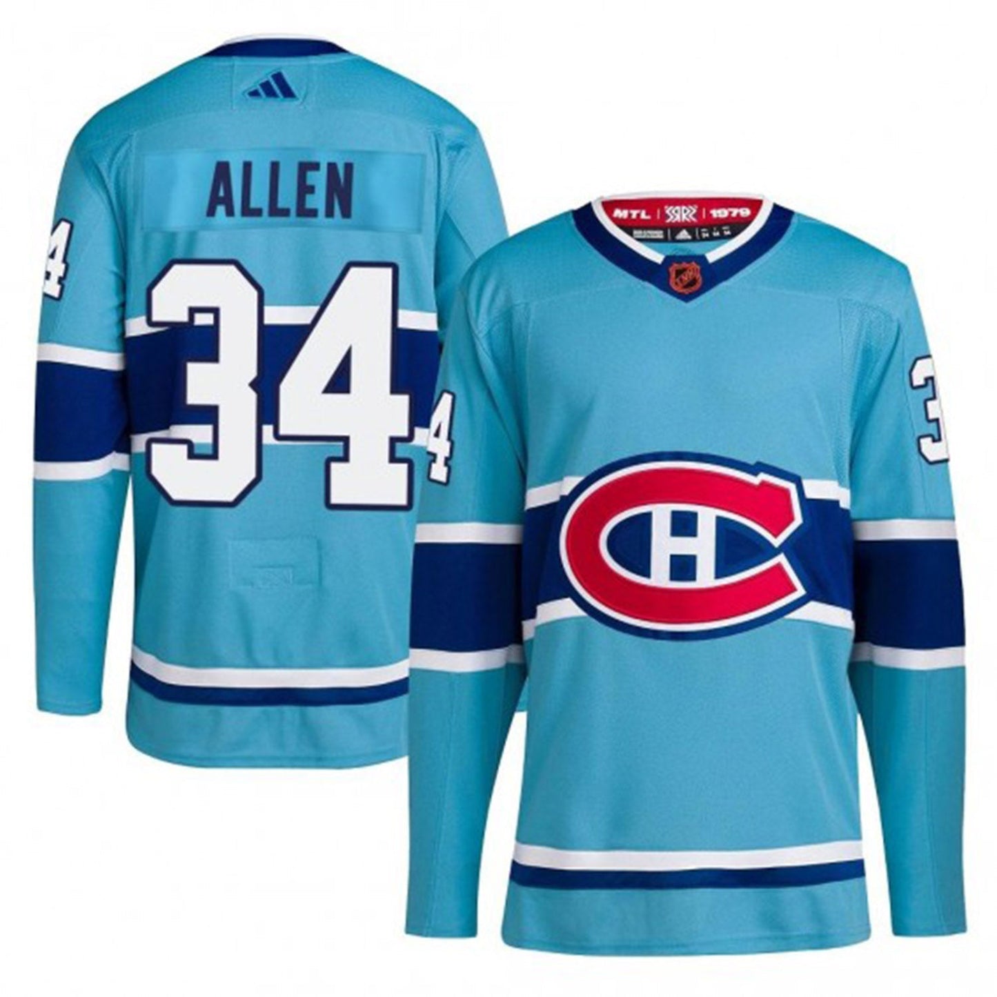 NHL Jake Allen Montreal Canadiens 34 Jersey