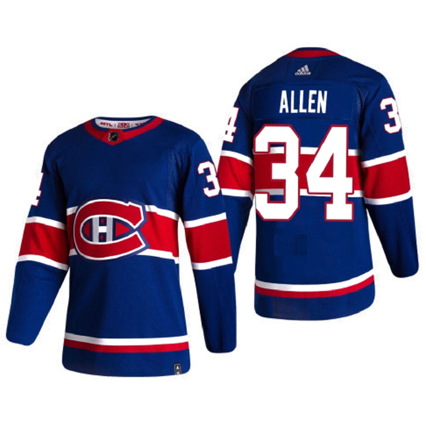 NHL Jake Allen Montreal Canadiens 34 Jersey