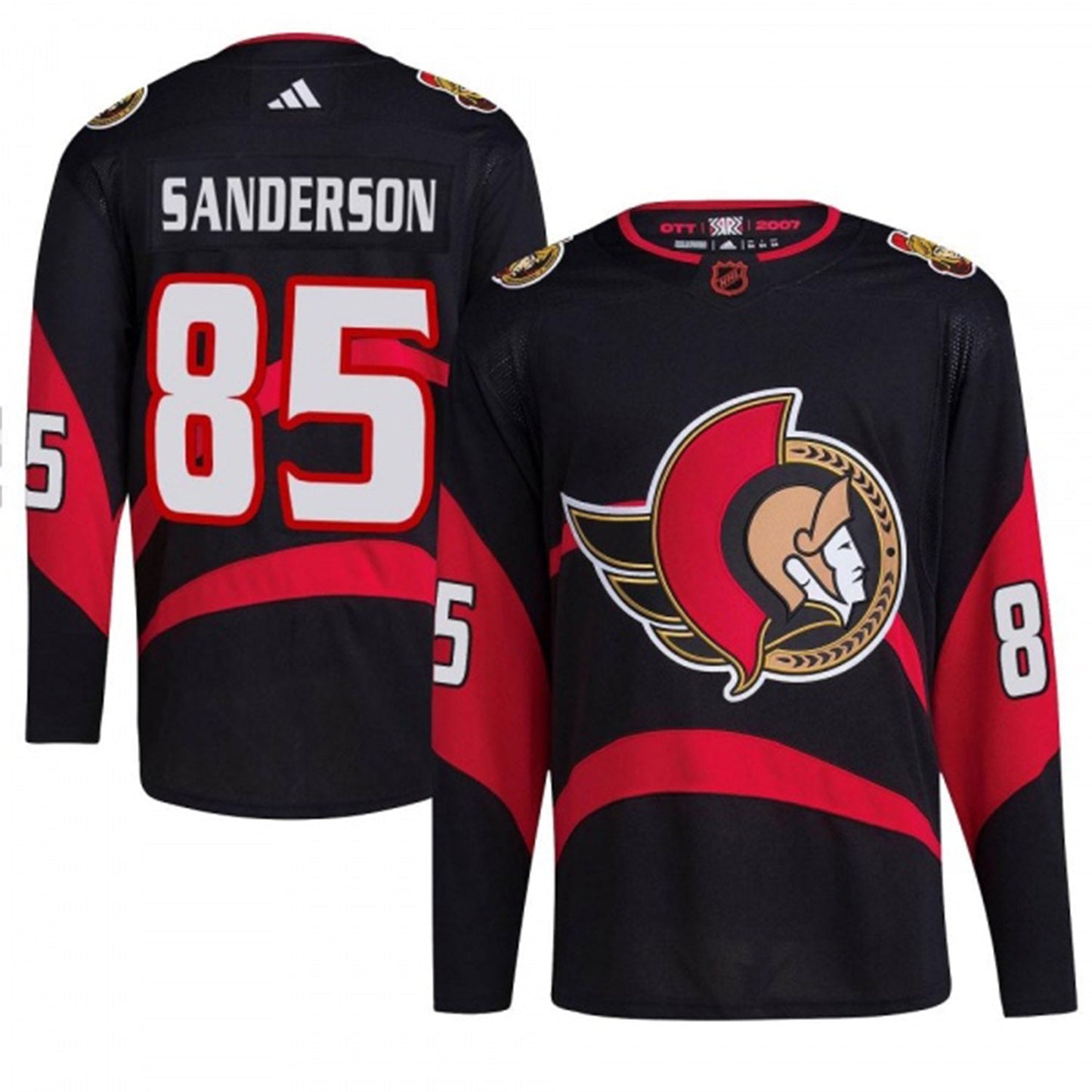 NHL Jake Sanderson Chicago Blackhawks 85 Jersey