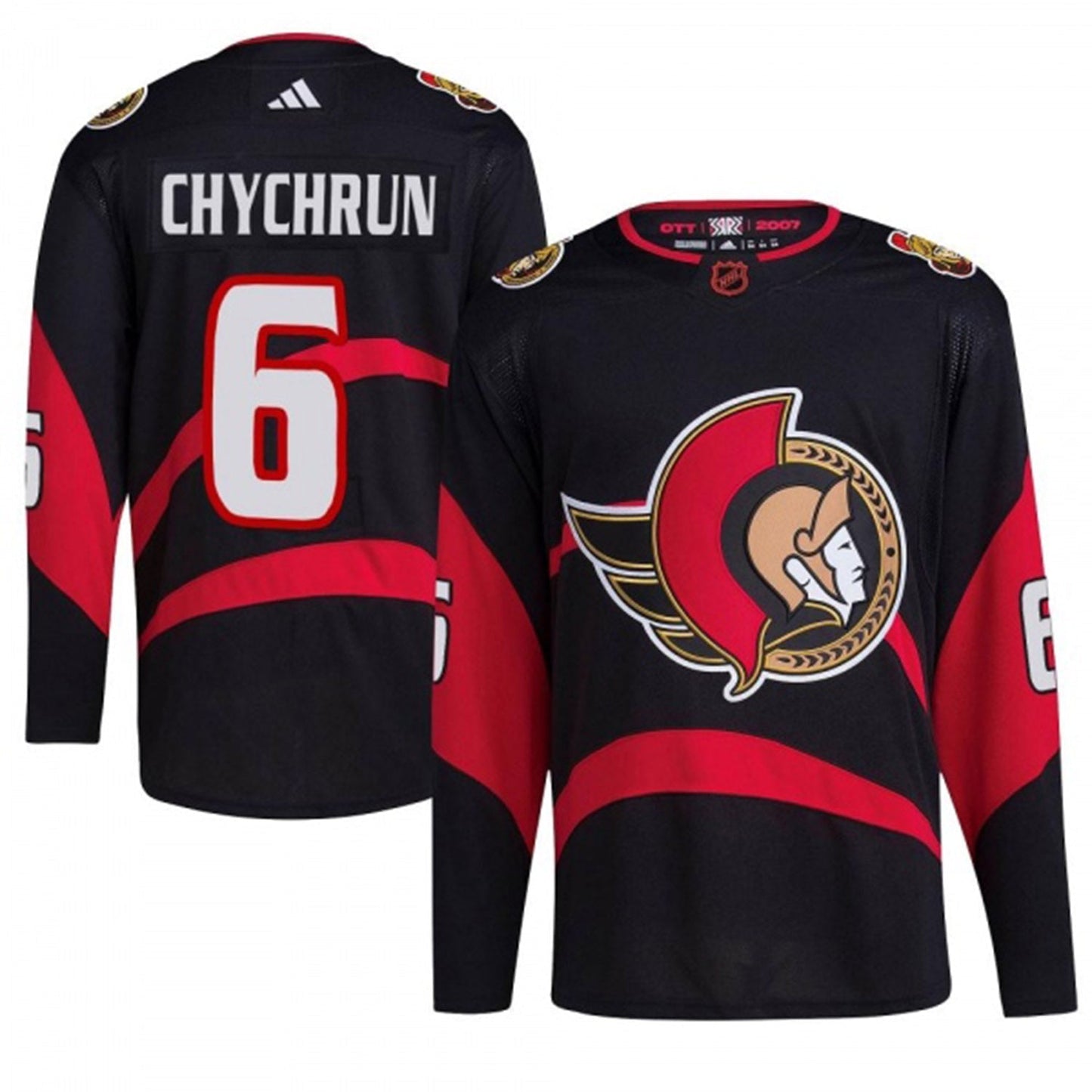 NHL Jakob Chychrun Chicago Blackhawks 6 Jersey