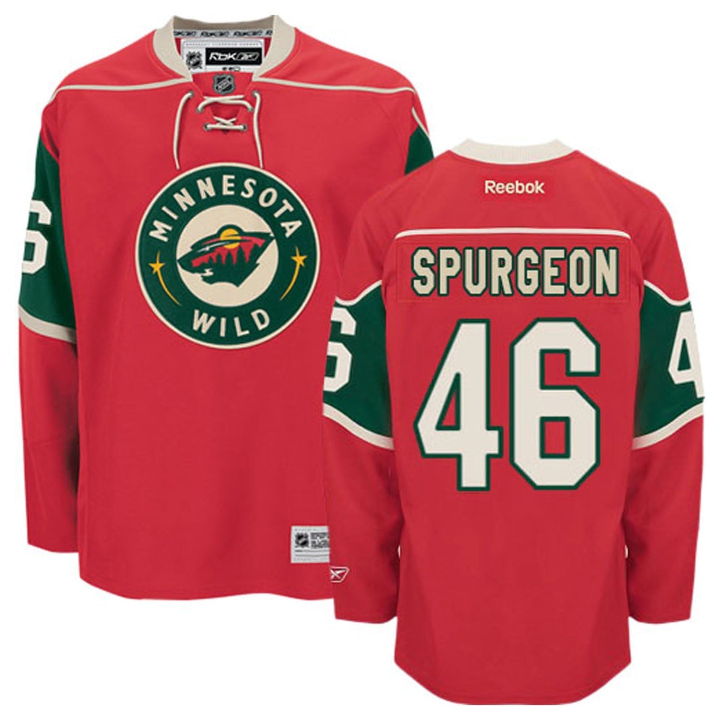 NHL Jared Spurgeon Minnesota Wild 46 Jersey