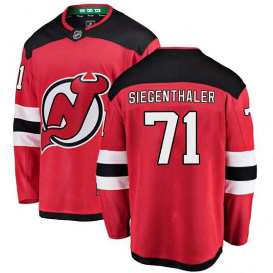 NHL Jonas Siegenthaler New Jersey Devils 71 Jersey