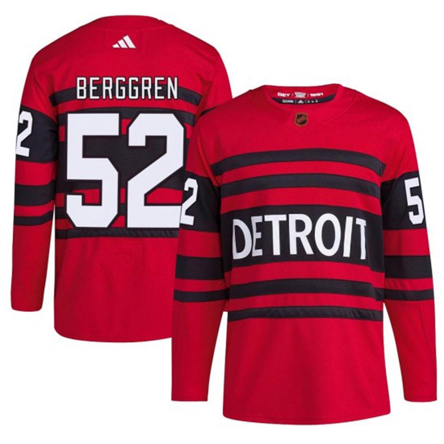 NHL Jonatan Berggren Detroit Red Wings 52 Jersey