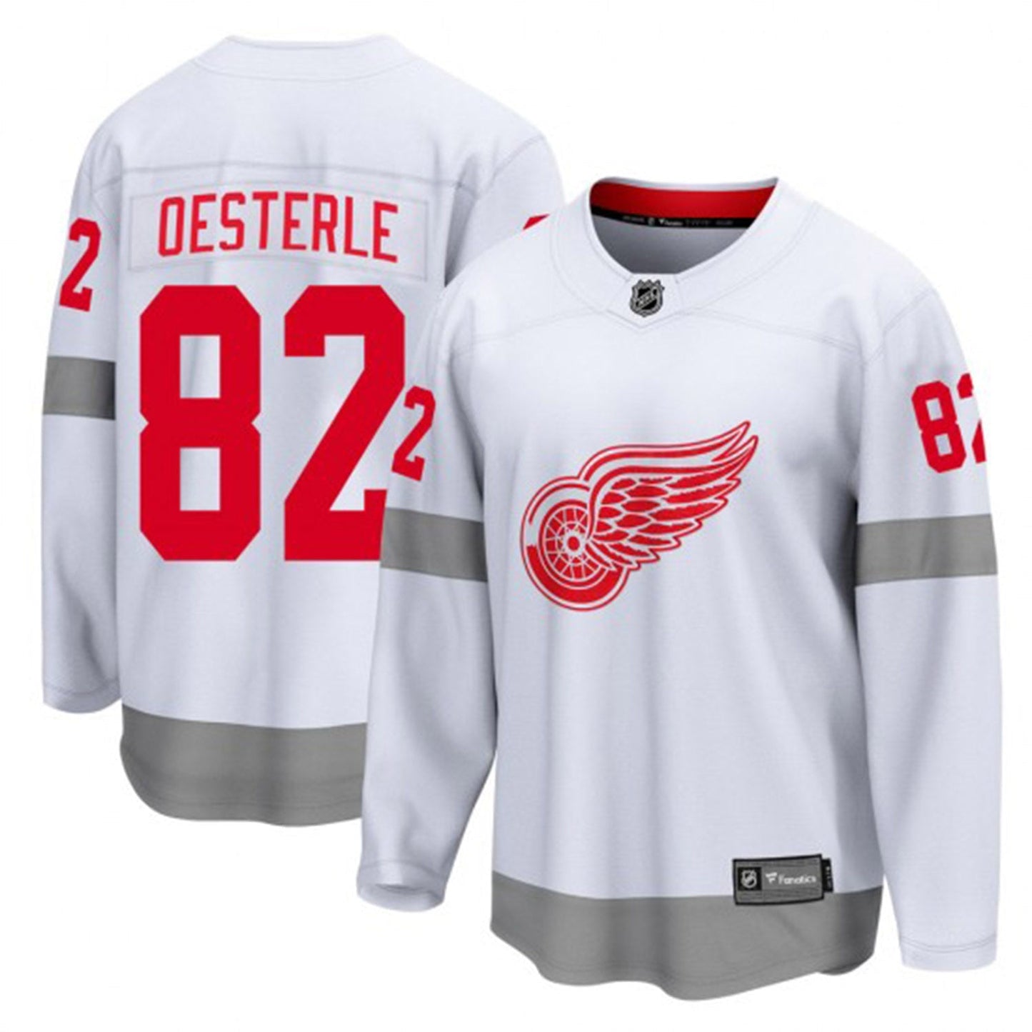 NHL Jordan Oesterle Detroit Red Wings 82 Jersey