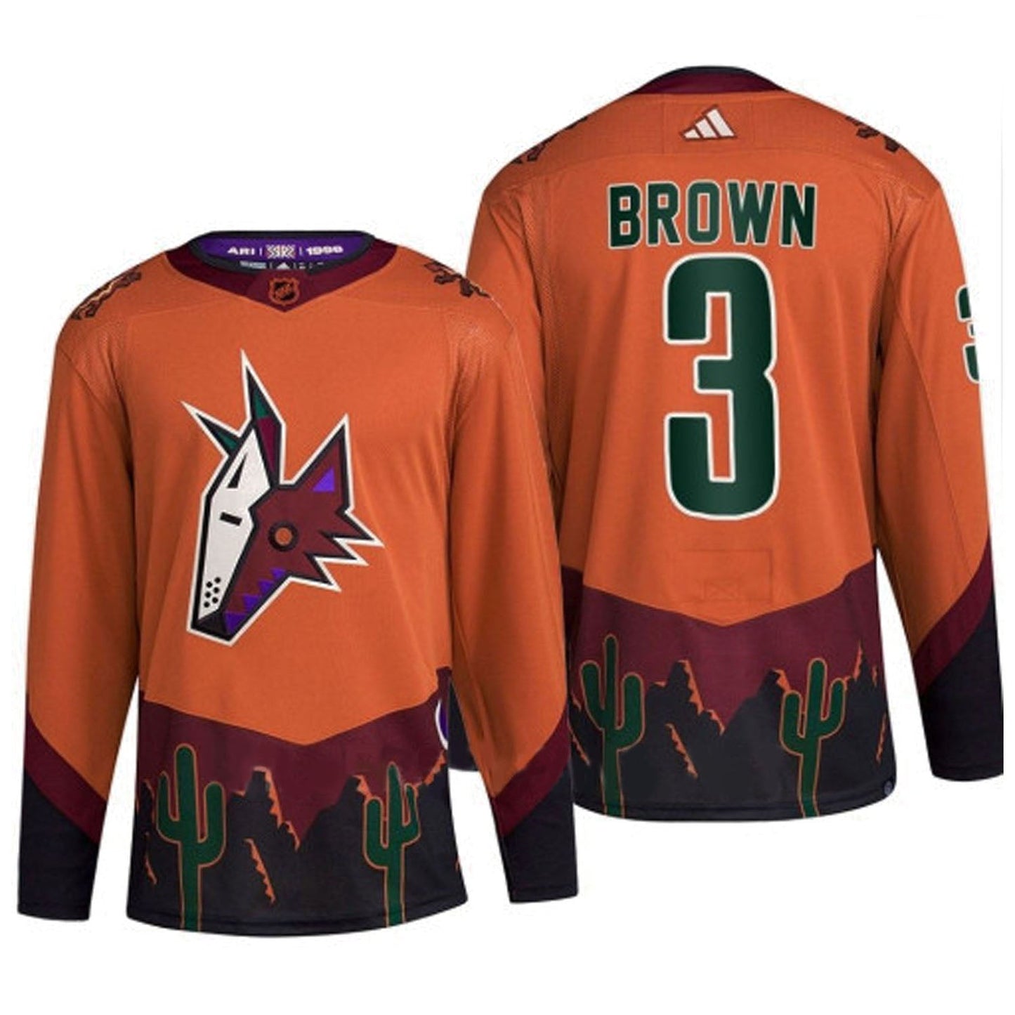 NHL Josh Brown Arizona Coyotes 3 Jersey