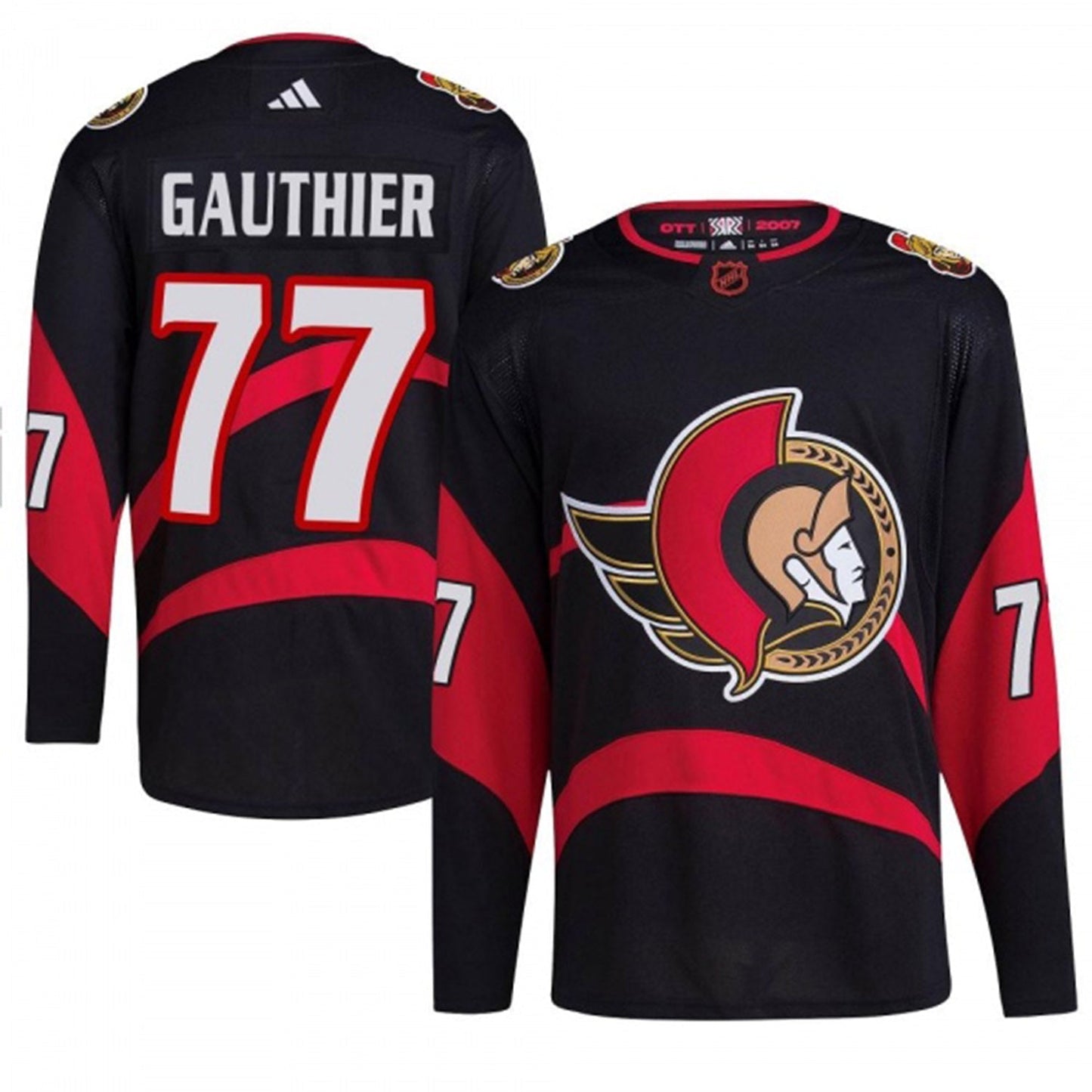 NHL Julien Gauthier Chicago Blackhawks 77 Jersey