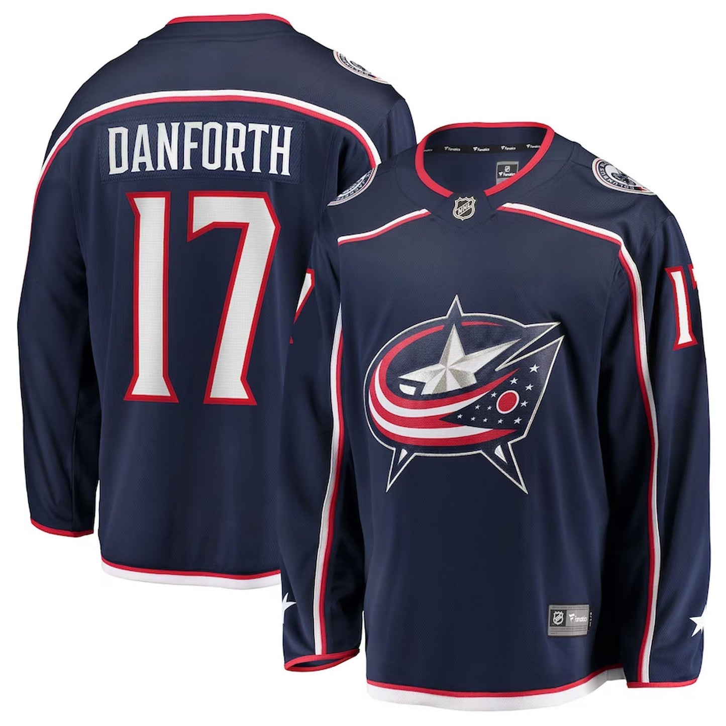 NHL Justin Danforth Columbus Blue Jackets 17 Jersey