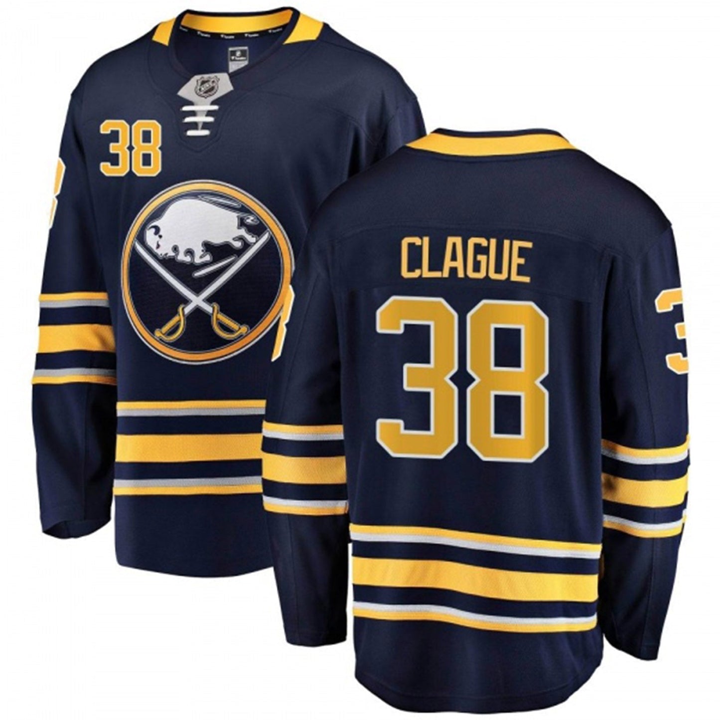 NHL Kale Clague Buffalo Sabres 38 Jersey