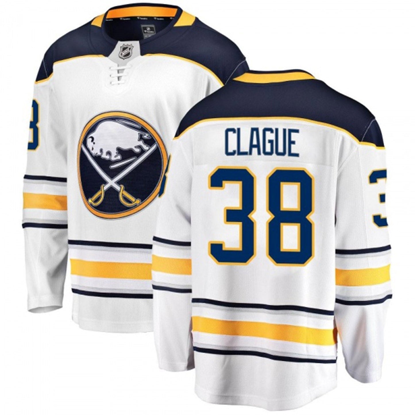 NHL Kale Clague Buffalo Sabres 38 Jersey