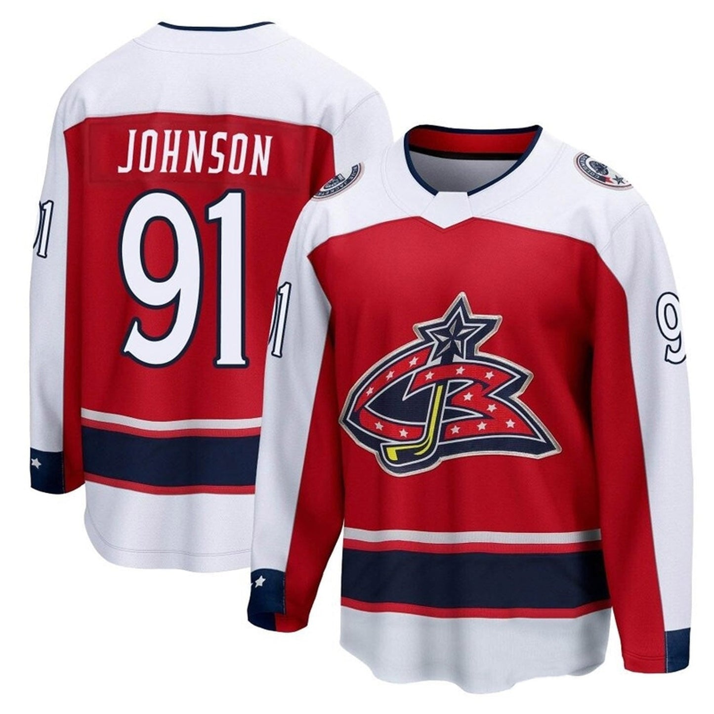 NHL Kent Johnson Columbus Blue Jackets 91 Jersey