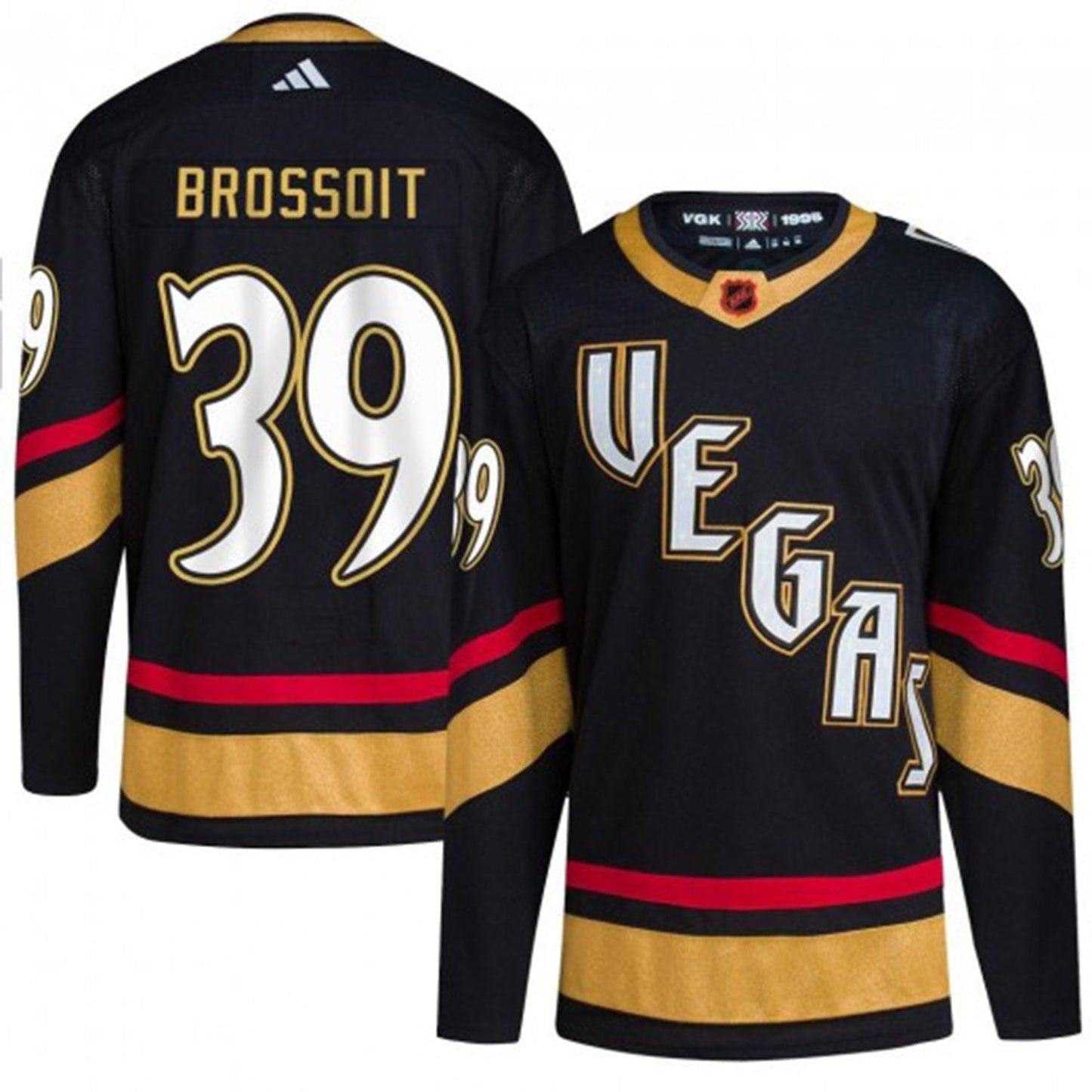 NHL Laurent Brossoit Vegas Golden Knights 39 Jersey