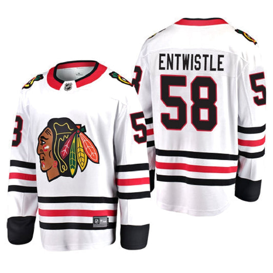 NHL MacKenzie Entwistle Chicago Blackhawks 58 Jersey