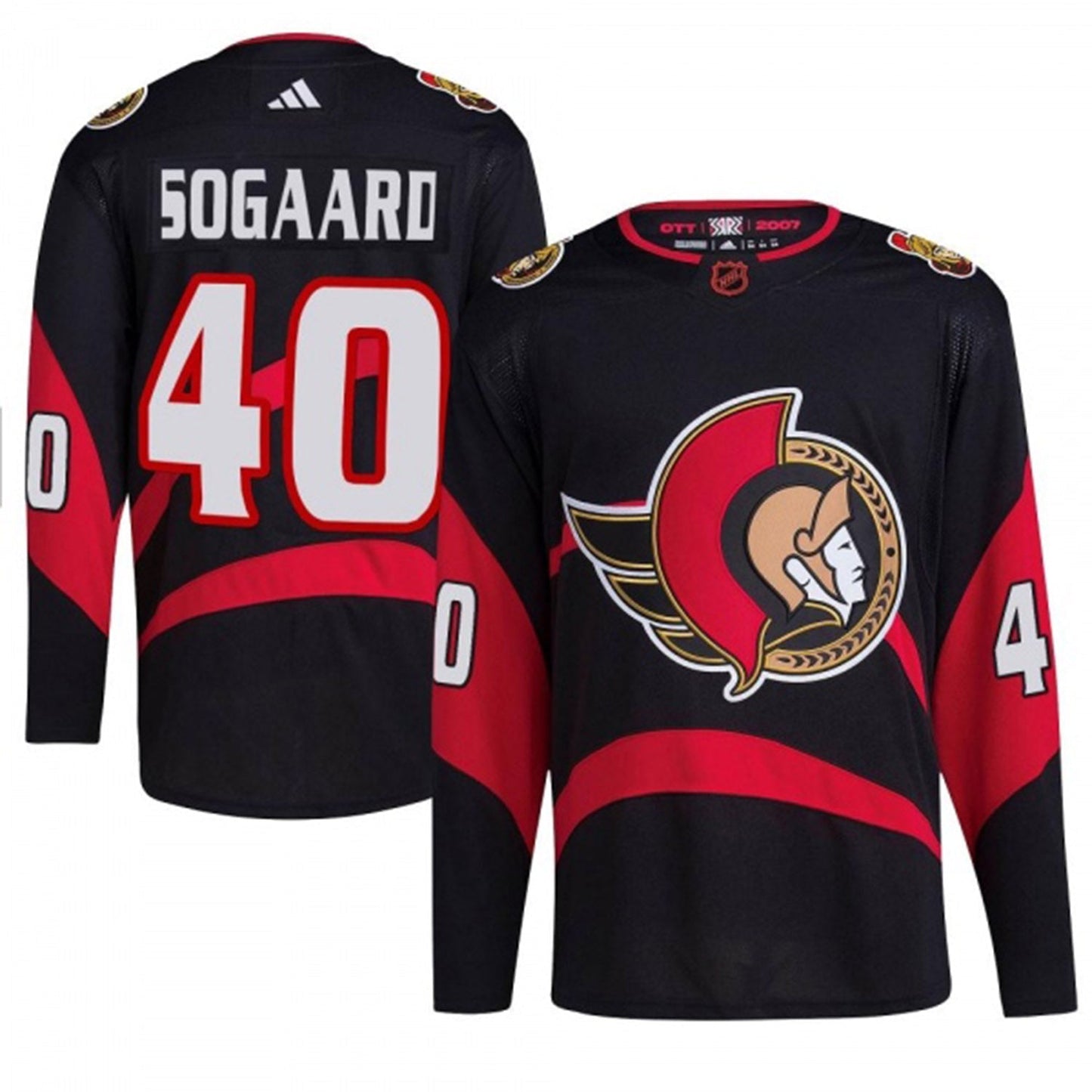 NHL Mads Sogaard Chicago Blackhawks 40 Jersey
