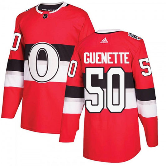 NHL Maxence Guenette Chicago Blackhawks 50 Jersey