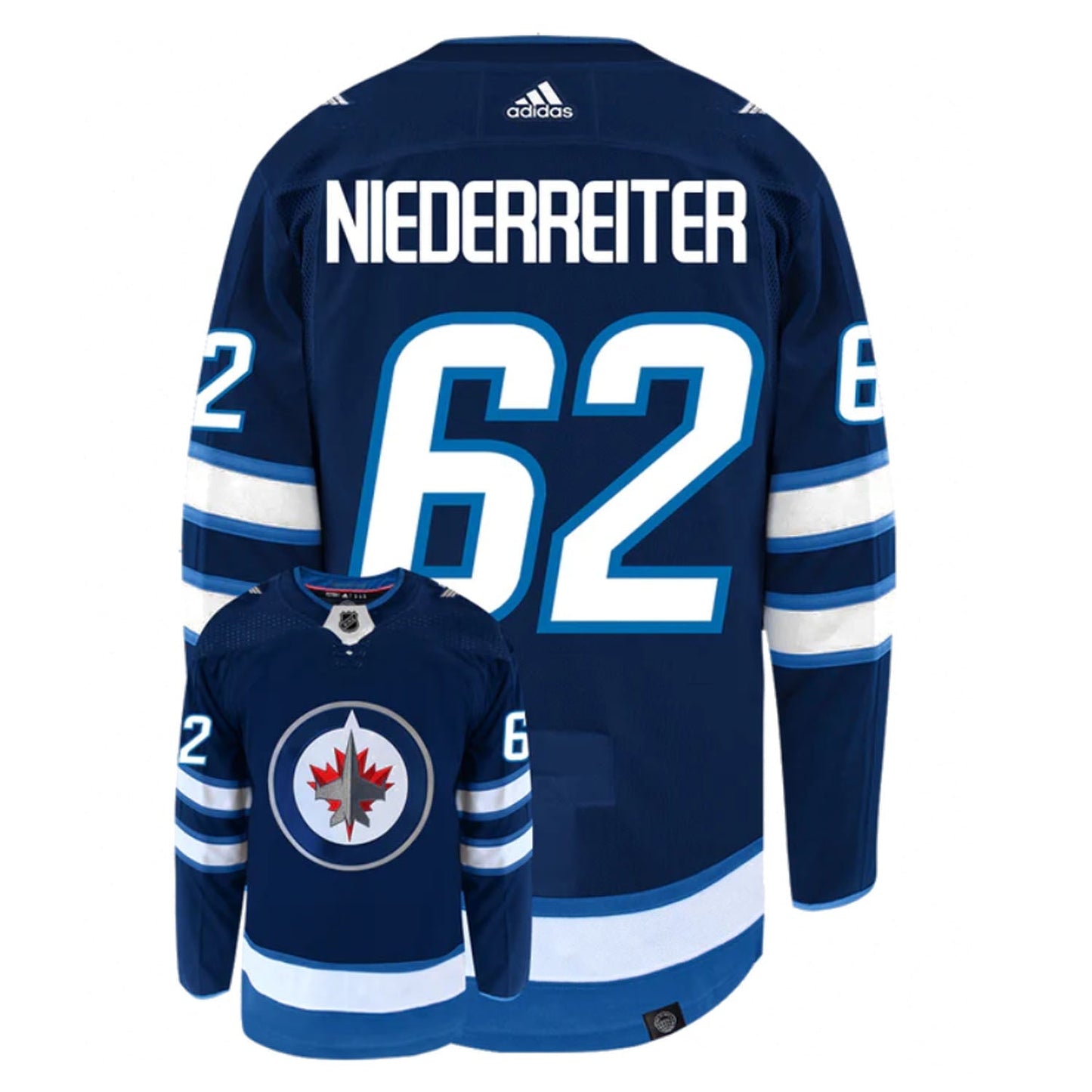 NHL Nino Niederreiter Winnipeg Jets 62 Jersey