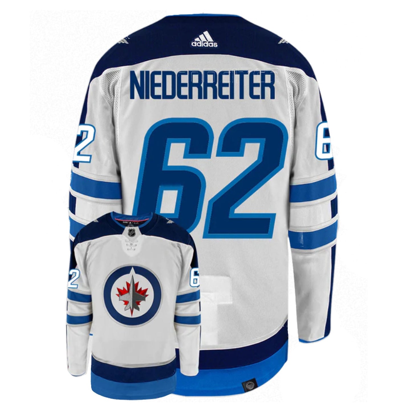 NHL Nino Niederreiter Winnipeg Jets 62 Jersey
