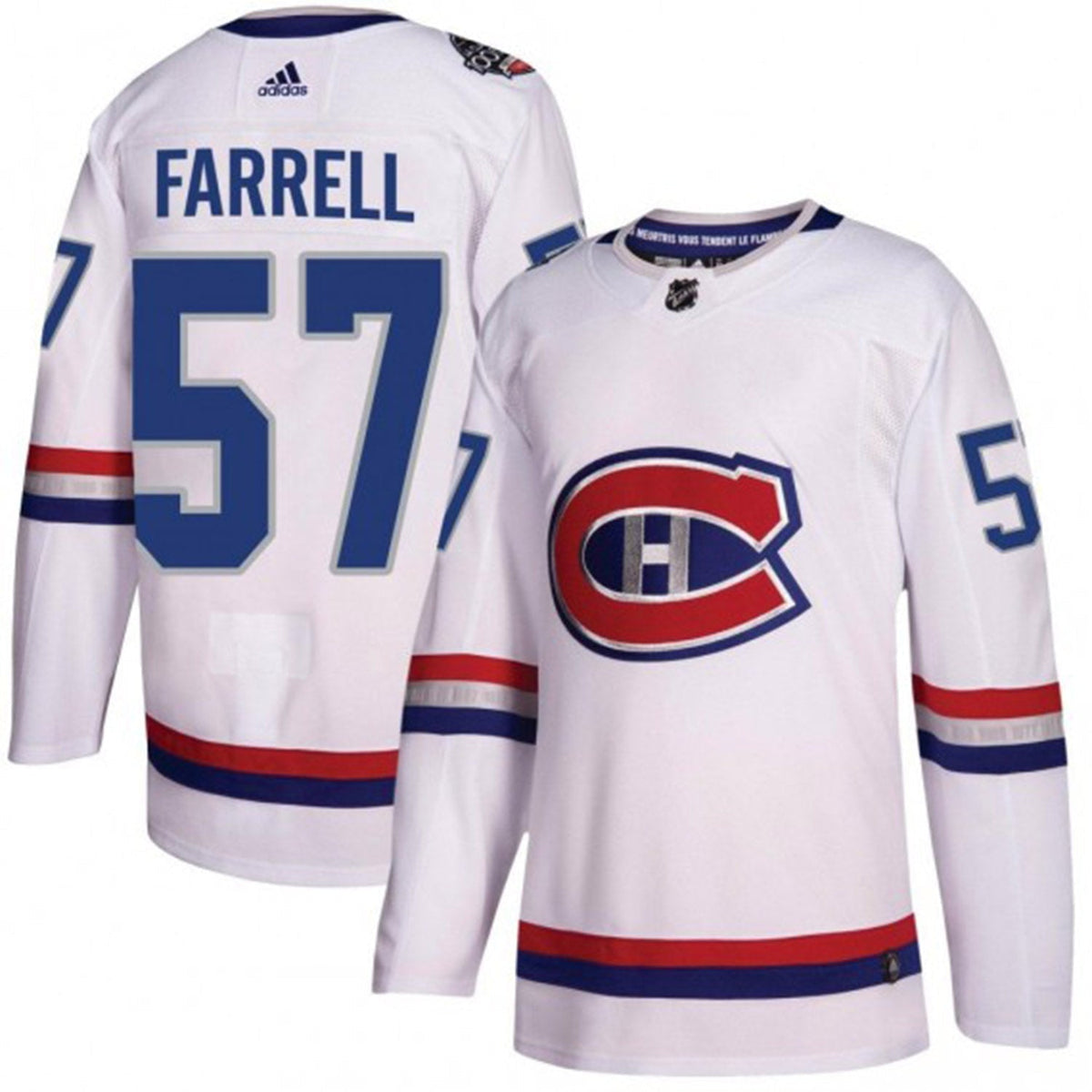 Close-up of sleeve with Canadiens logo