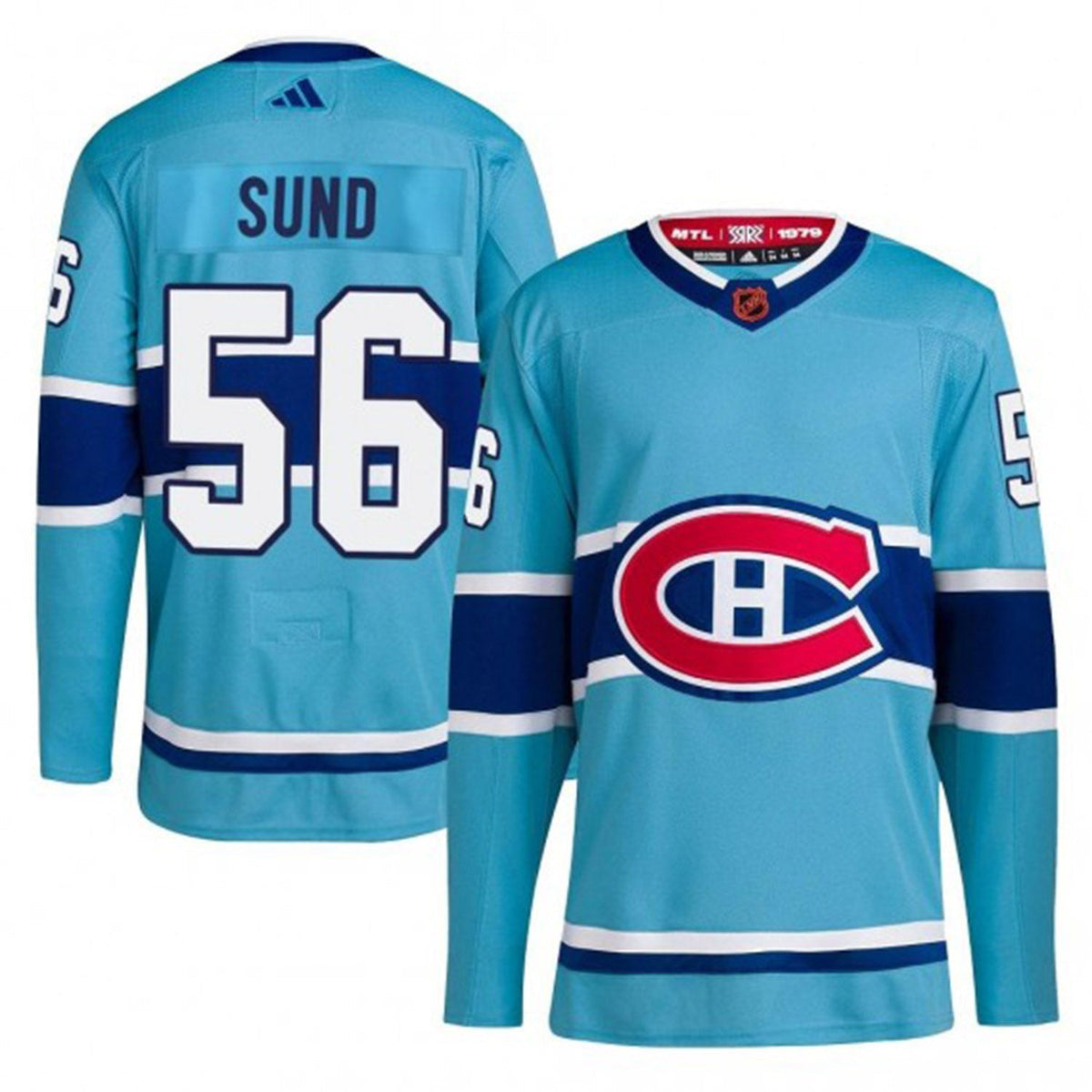 Full display of Montreal Canadiens jersey