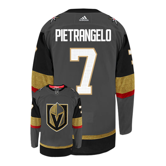 Front view of Alex Pietrangelo Vegas Golden Knights 7 Jersey
