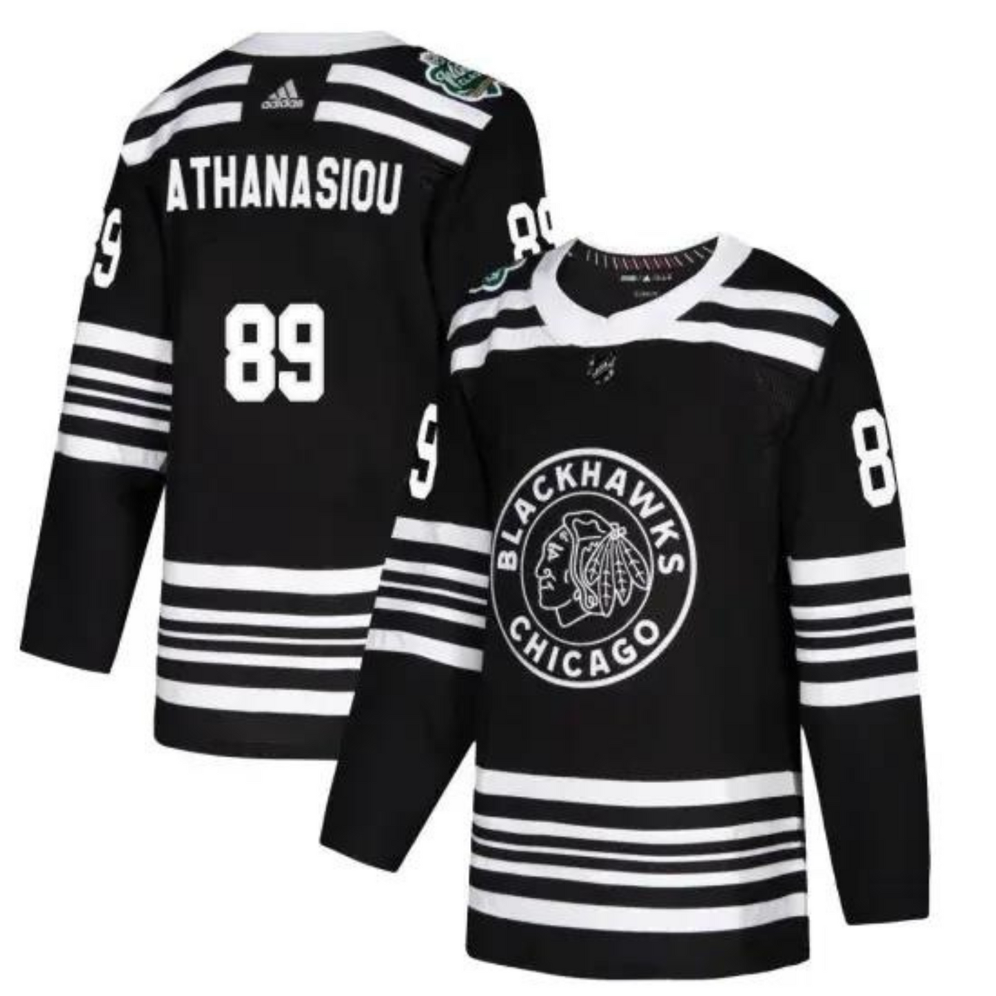 NHL Andreas Athanasiou Chicago Blackhawks 89 Jersey