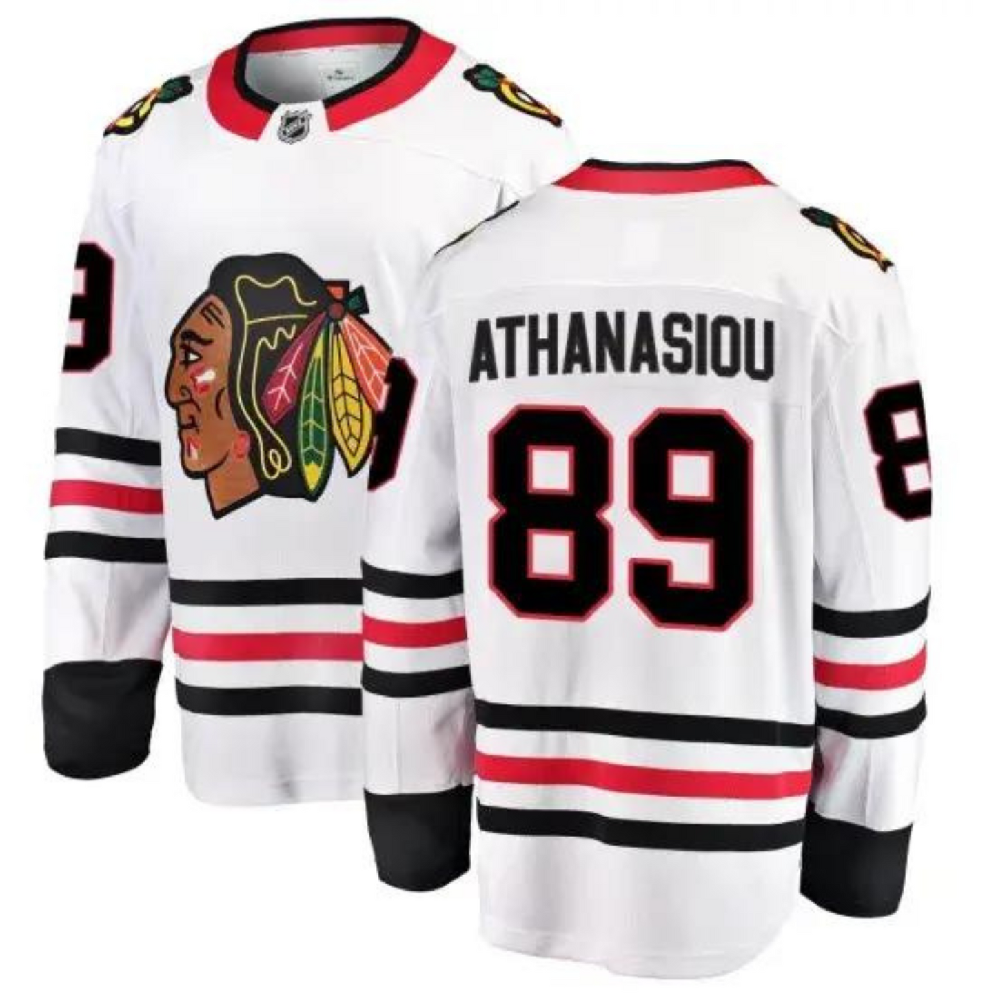 NHL Andreas Athanasiou Chicago Blackhawks 89 Jersey