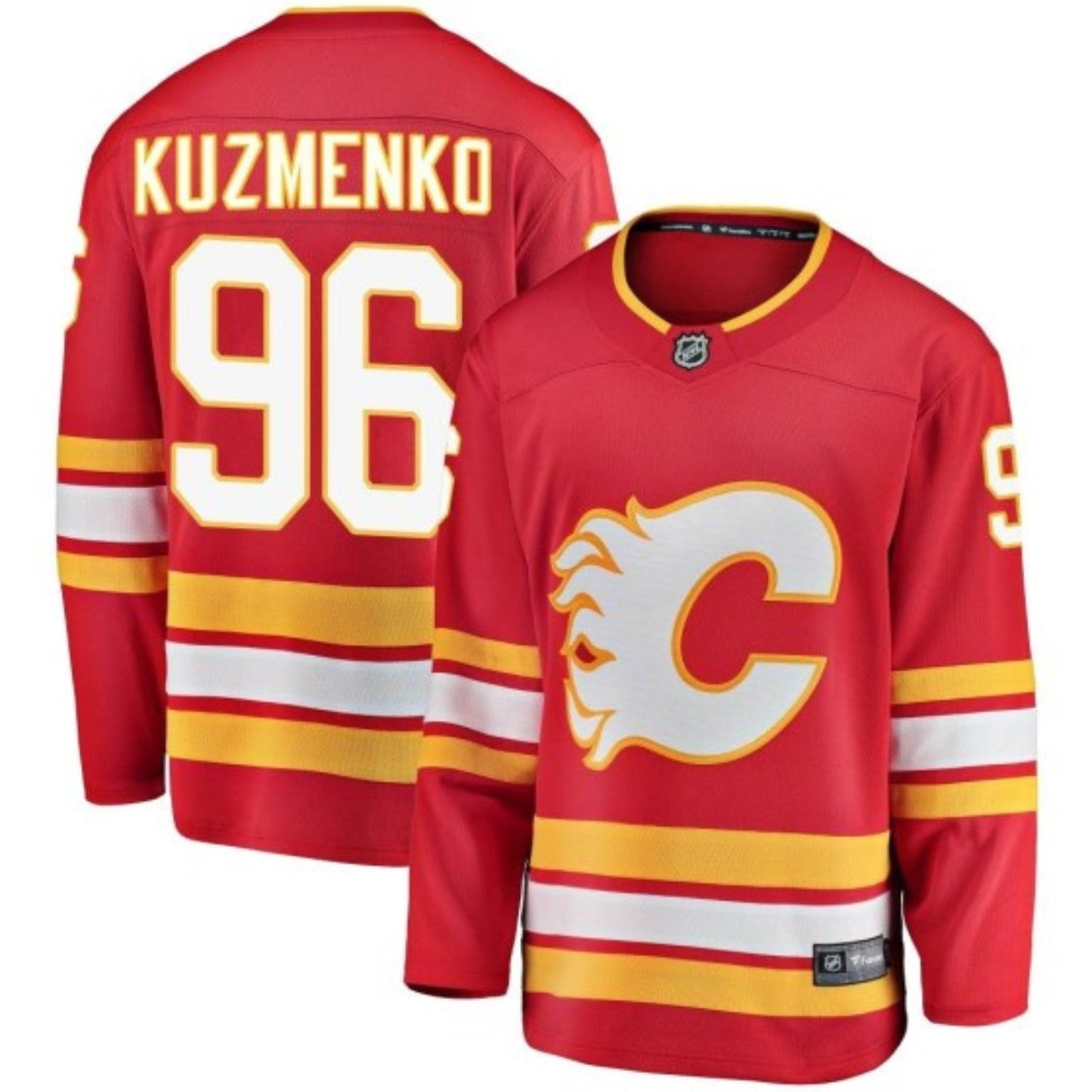 NHL Andrei Kuzmenko Calgary Flames 96 Jersey