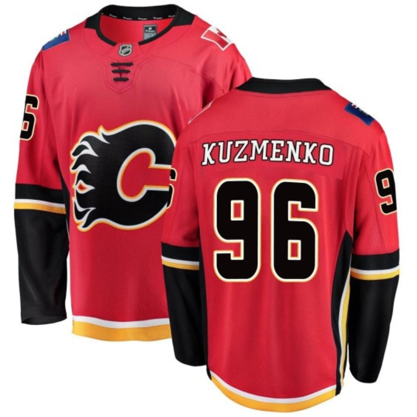 NHL Andrei Kuzmenko Calgary Flames 96 Jersey