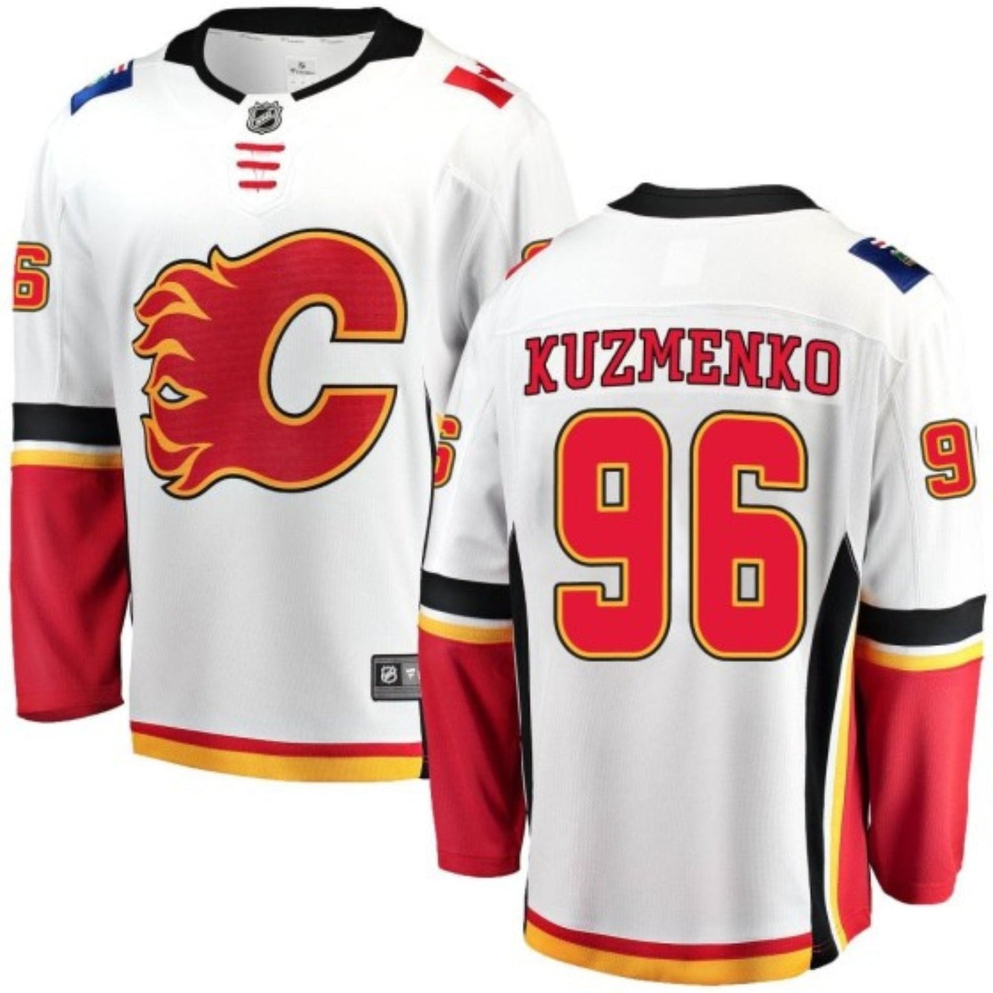 NHL Andrei Kuzmenko Calgary Flames 96 Jersey