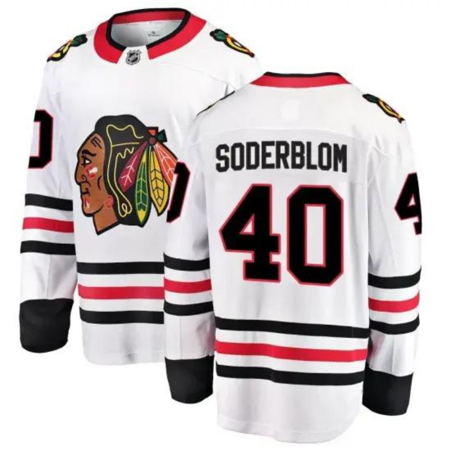 NHL Arvid Soderblom Chicago Blackhawks 40 Jersey