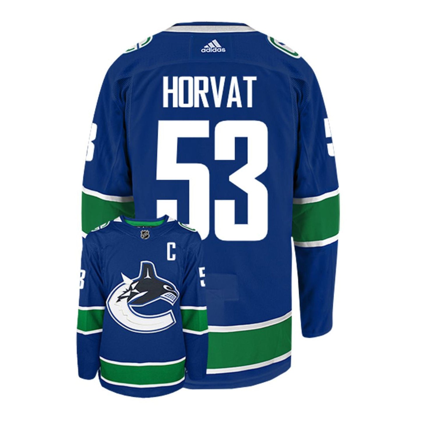 NHL Bo Horvat Vancouver Canucks 53 Jersey