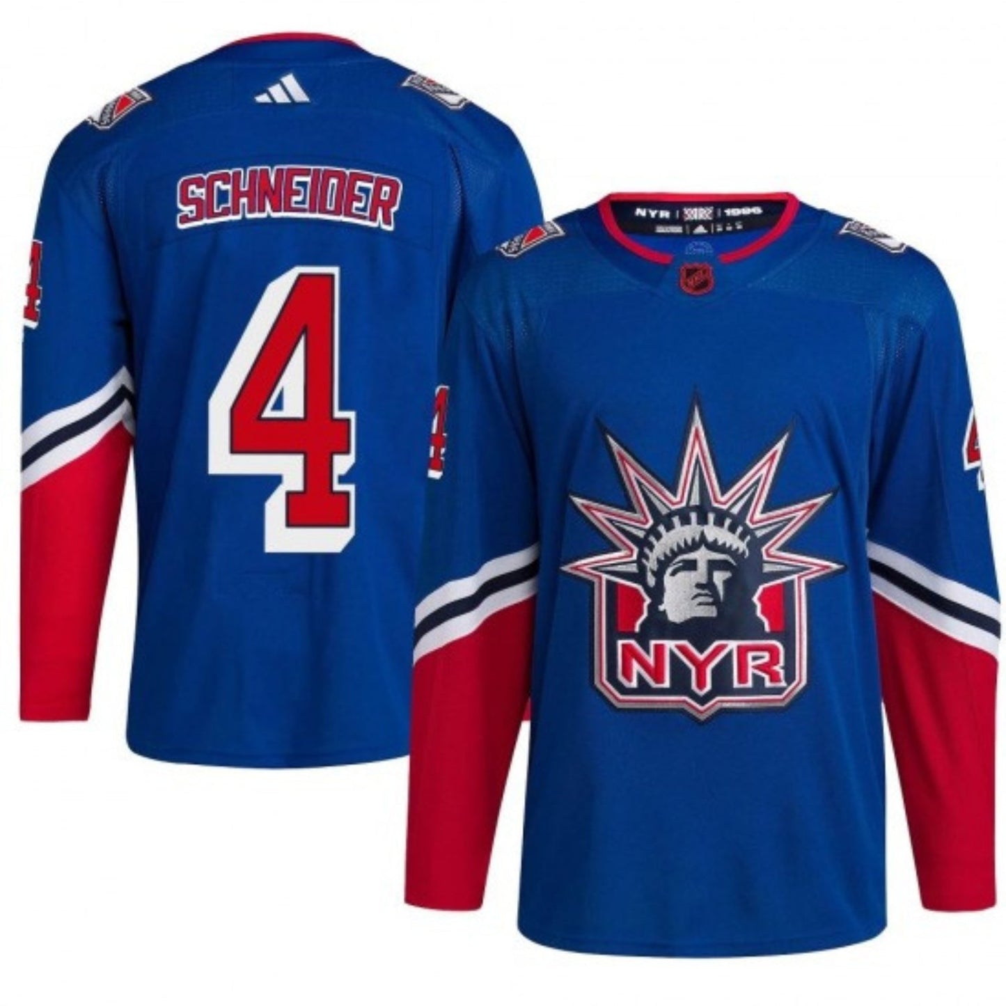 NHL Braden Schneider New York Rangers 4 Jersey