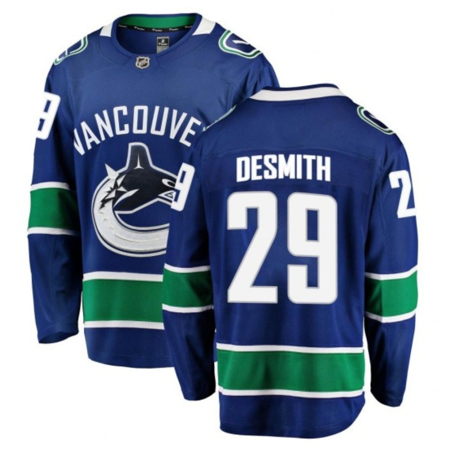NHL Casey DeSmith Vancouver Canucks 29 Jersey