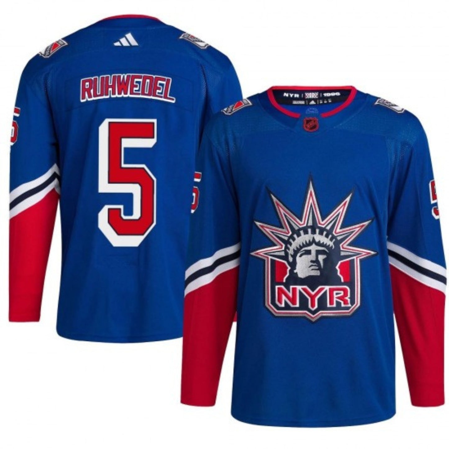 NHL Chad Ruhwedel New York Rangers 5 Jersey