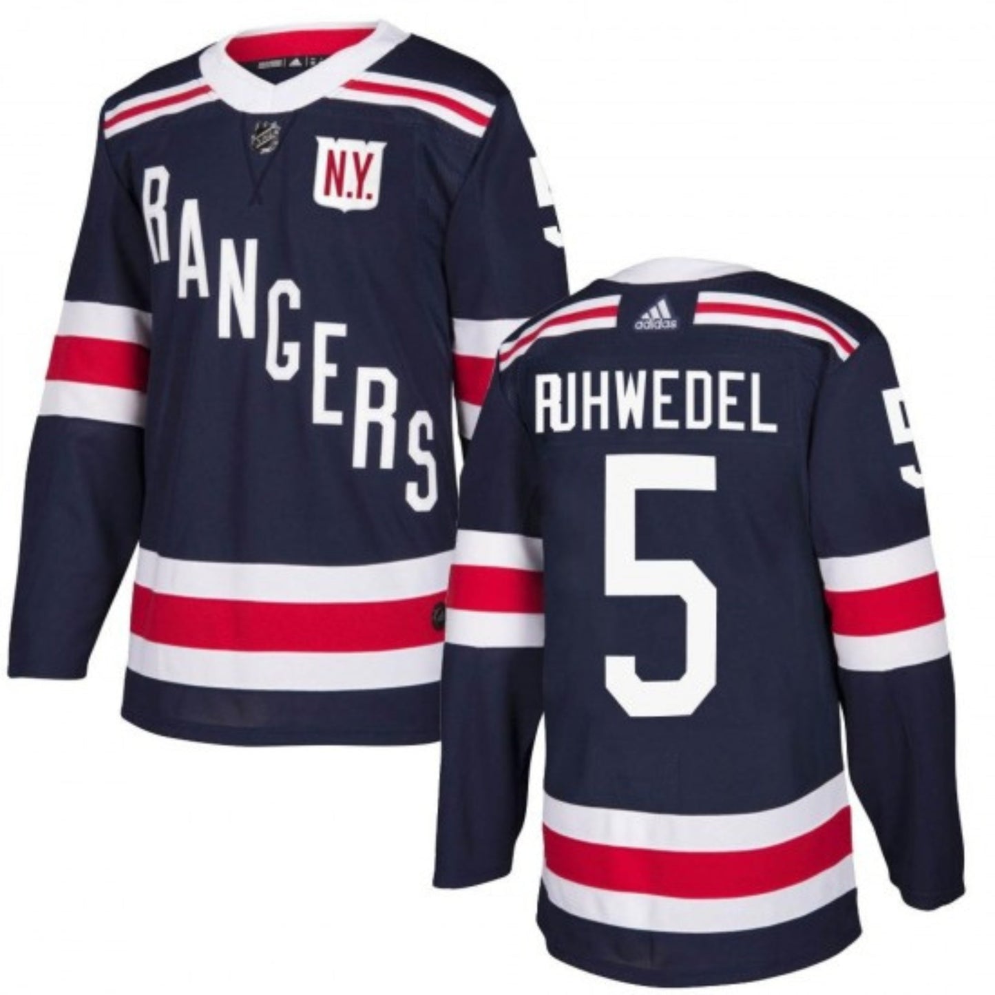 NHL Chad Ruhwedel New York Rangers 5 Jersey