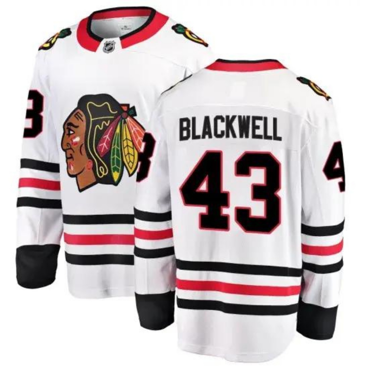 NHL Colin Blackwell Chicago Blackhawks 43 Jersey