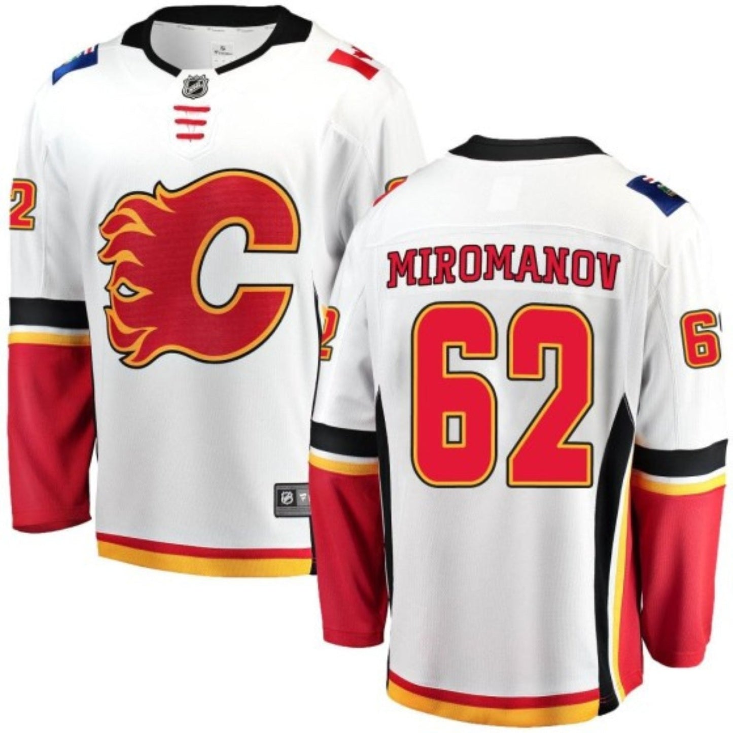 NHL Daniil Miromanov Calgary Flames 62 Jersey
