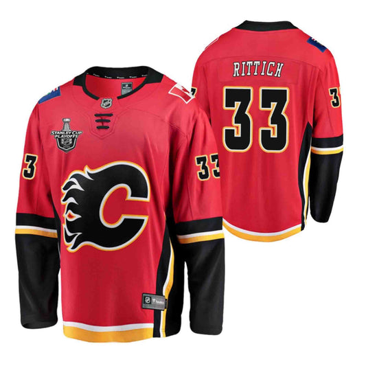 NHL David Rittich Calgary Flames 33 Jersey