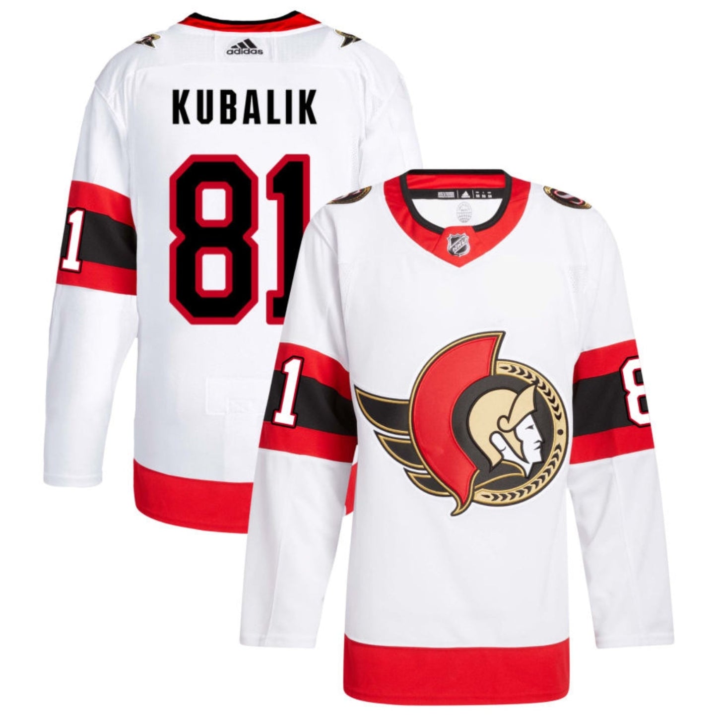 NHL Dominik Kubalik Ottawa Senators 81 Jersey