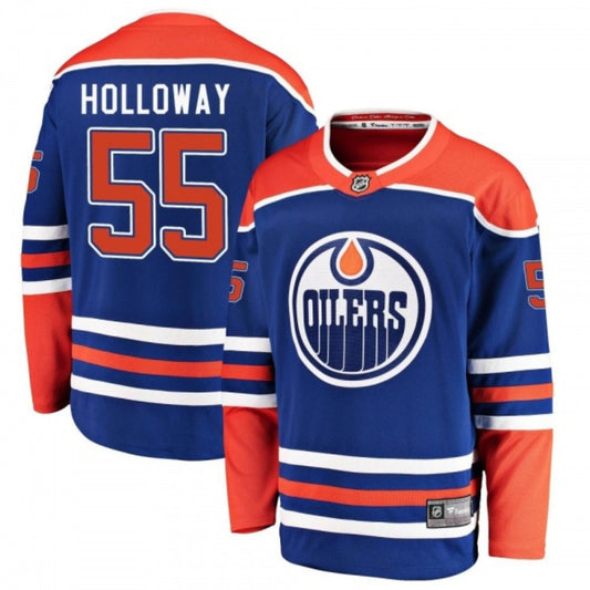 NHL Dylan Holloway Edmonton Oilers 55 Jersey