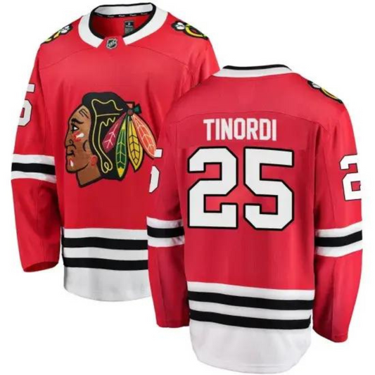 NHL Jarred Tinordi Chicago Blackhawks 25 Jersey