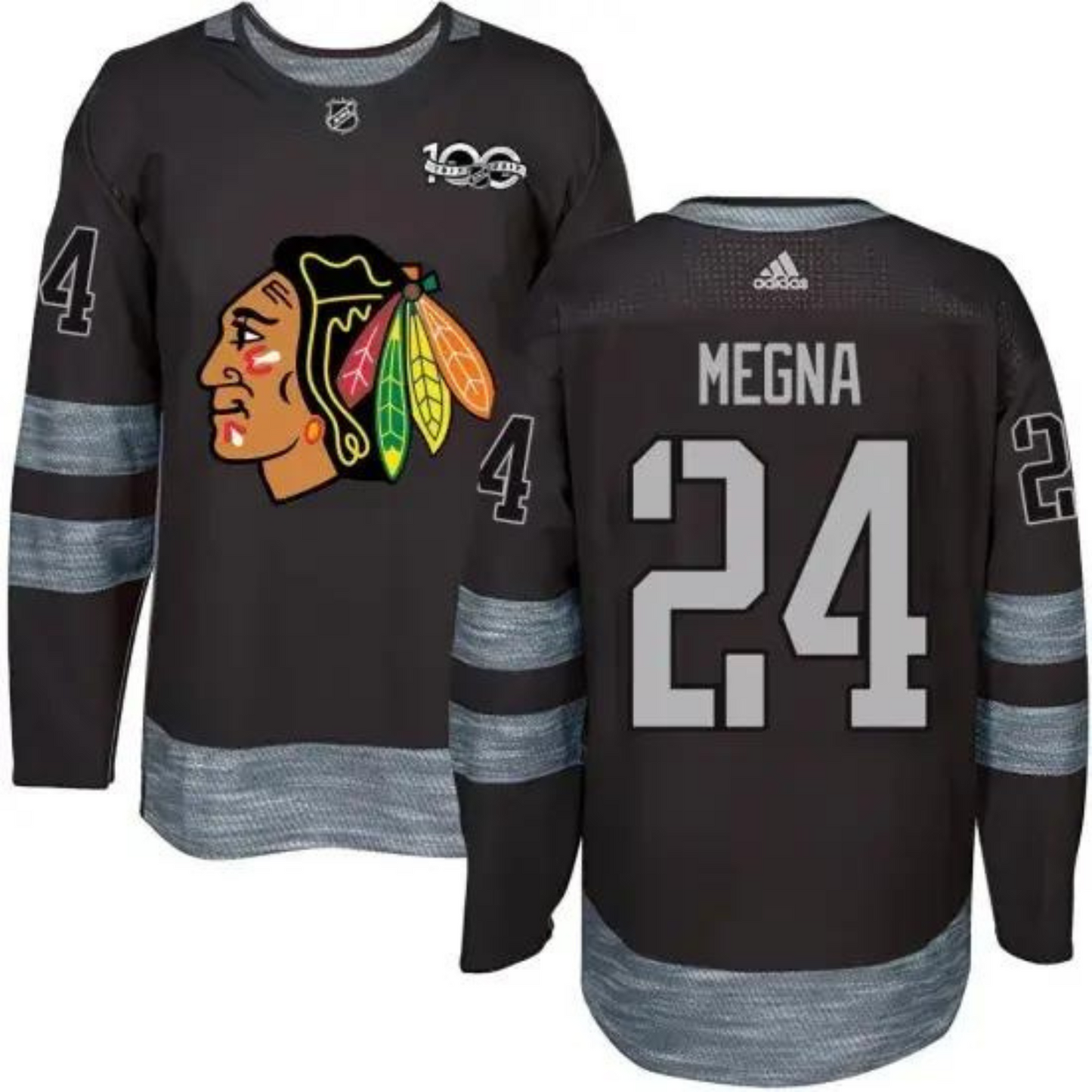 NHL Jaycob Megna Chicago Blackhawks 24 Jersey