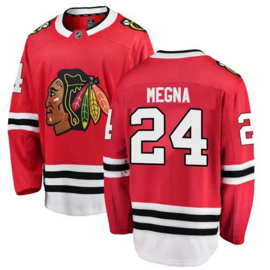 NHL Jaycob Megna Chicago Blackhawks 24 Jersey