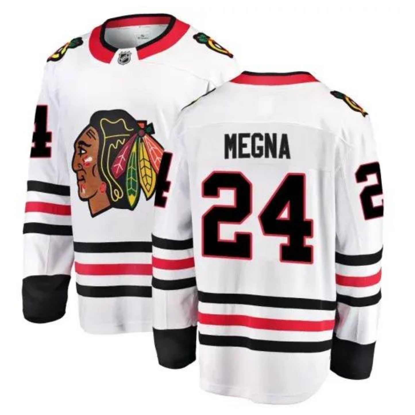 NHL Jaycob Megna Chicago Blackhawks 24 Jersey