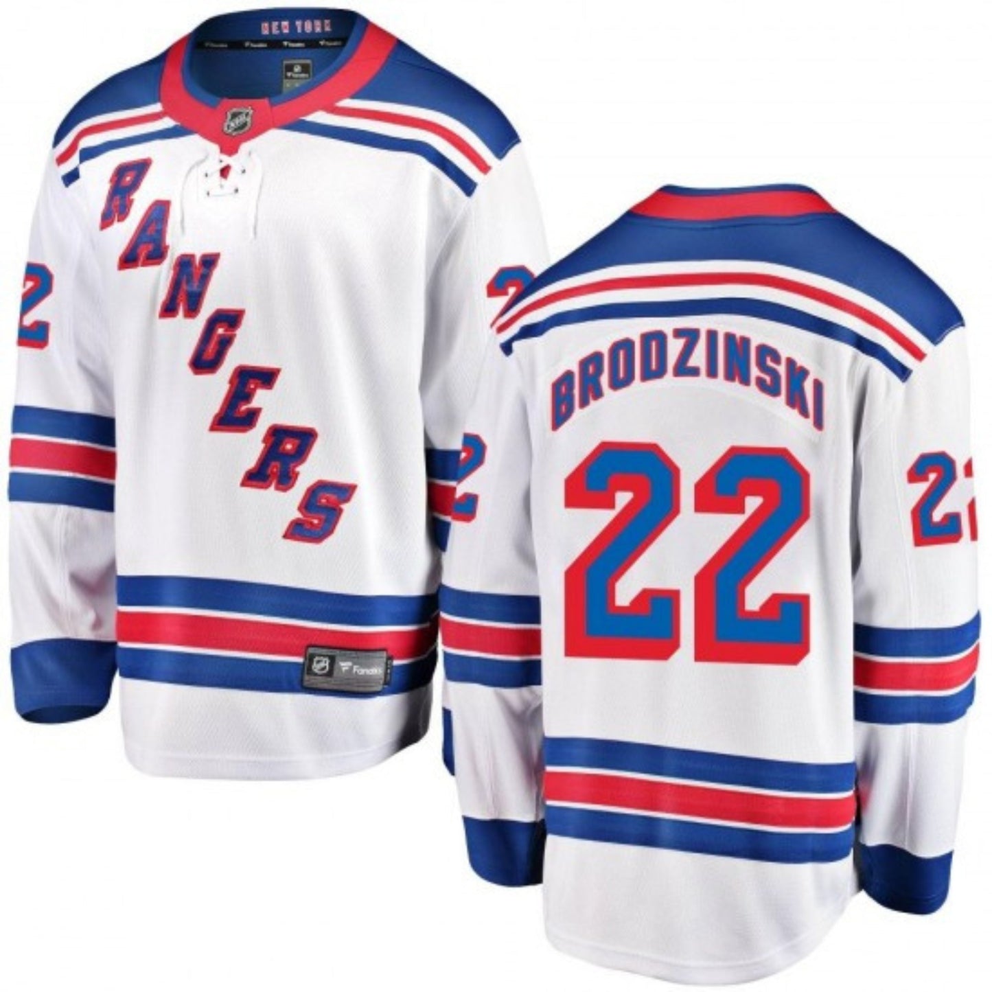 NHL Jonny Brodzinski New York Rangers 22 Jersey