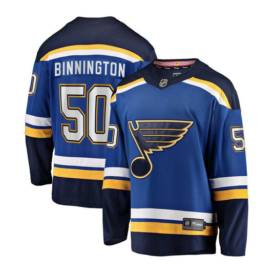 NHL Jordan Binnington St. Louis Blues 50 Jersey