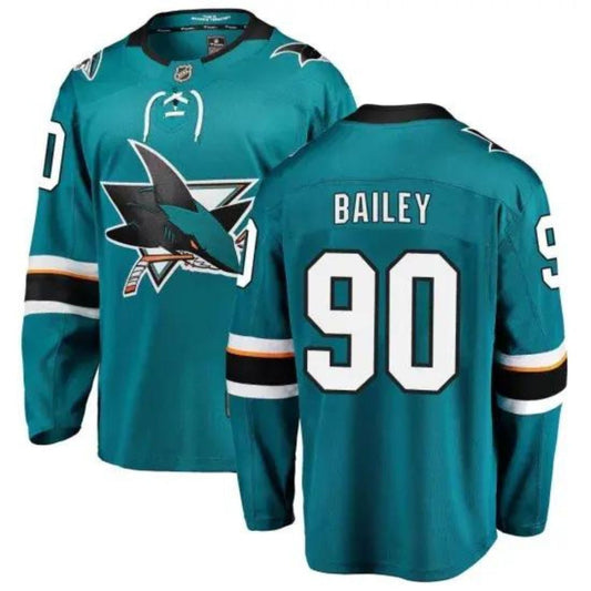 NHL Justin Bailey San Jose Sharks 90 Jersey