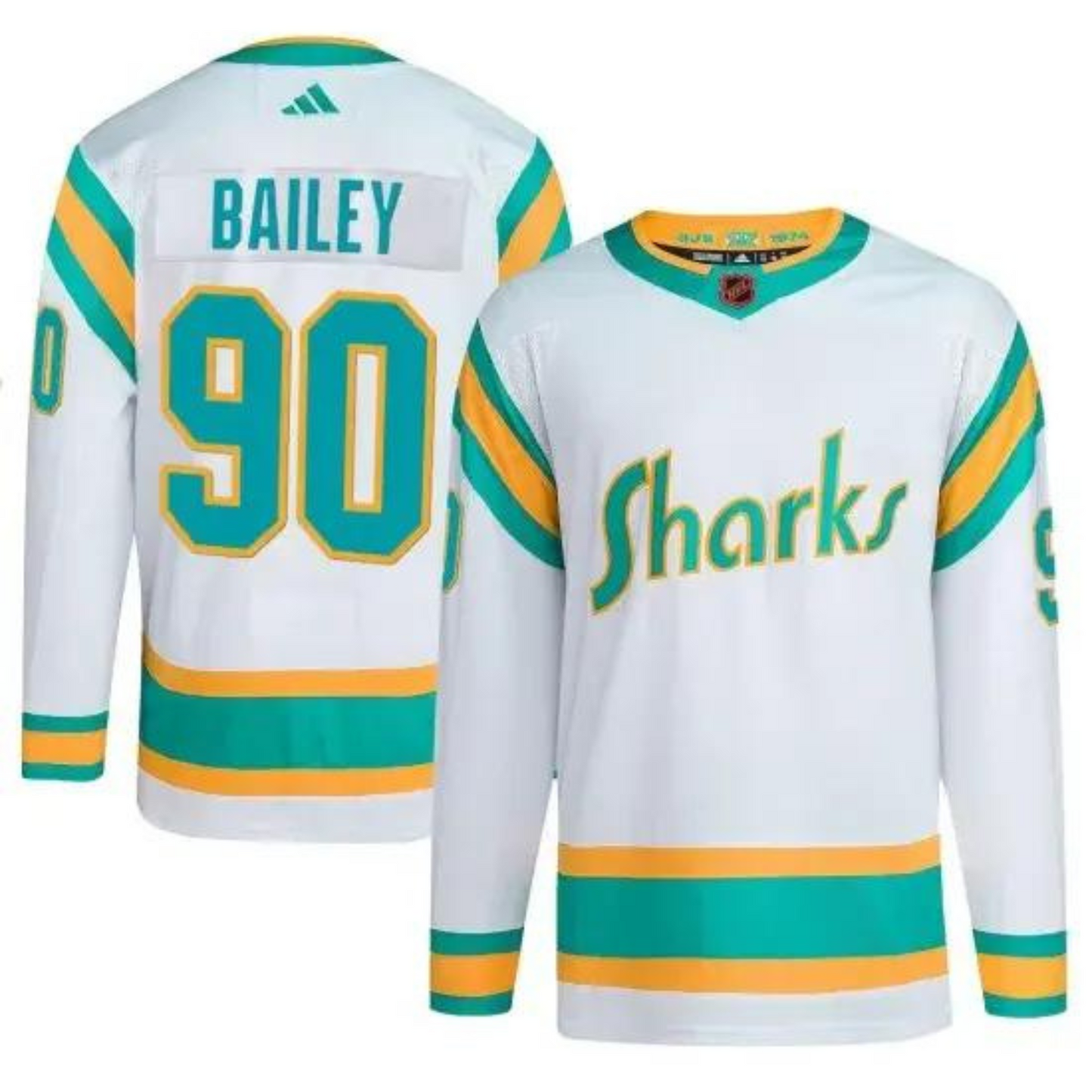 NHL Justin Bailey San Jose Sharks 90 Jersey