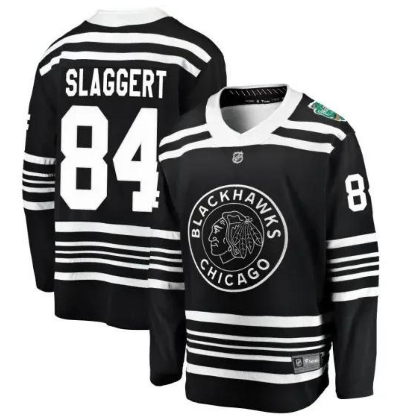 NHL Landon Slaggert Chicago Blackhawks 84 Jersey
