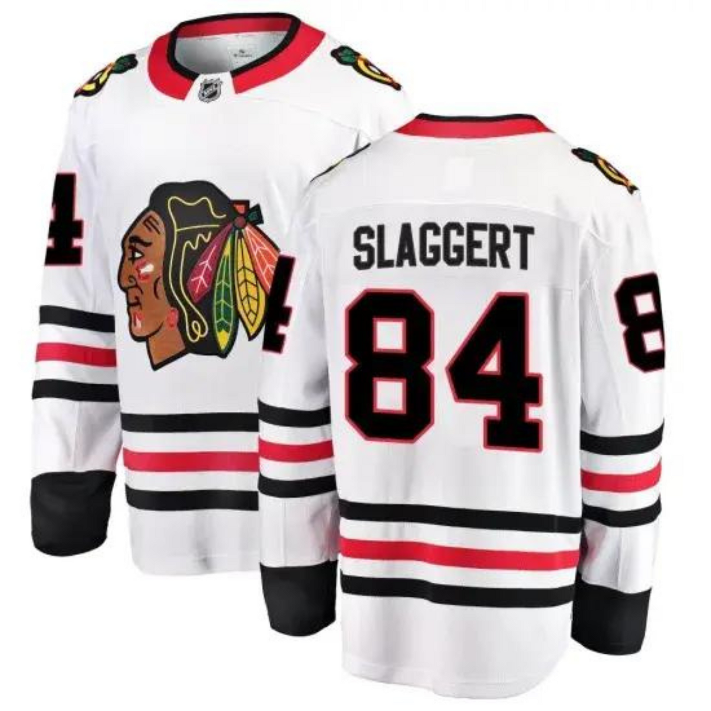 NHL Landon Slaggert Chicago Blackhawks 84 Jersey