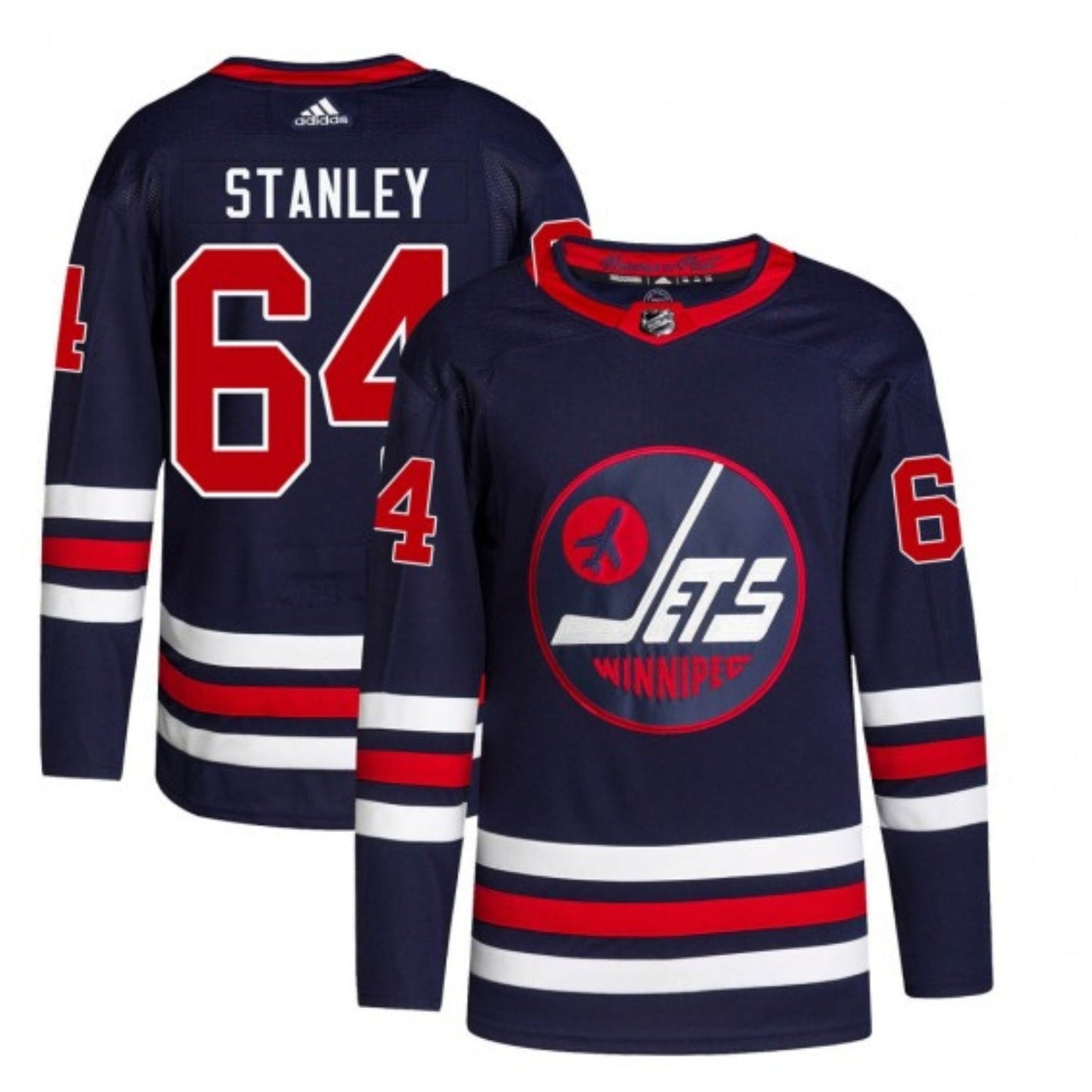 NHL Logan Stanley Winnipeg Jets 64 Jersey